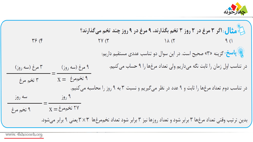 تناسب مستقیم