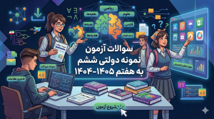 سوالات آزمون نمونه دولتی ششم به هفتم 1404-1405