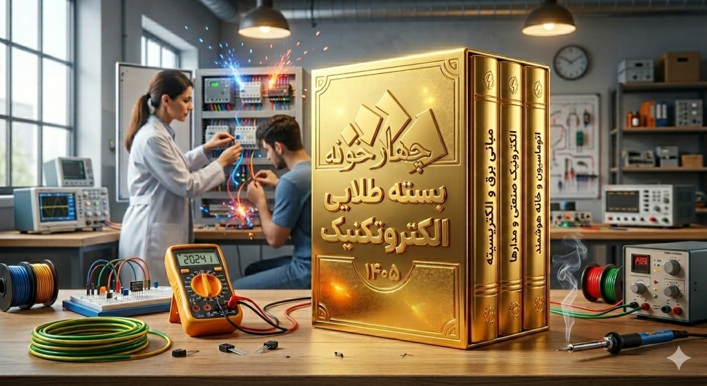 بسته طلایی تمامی دروس آزمون استخدامی هنرآموز الکتروتکنیک