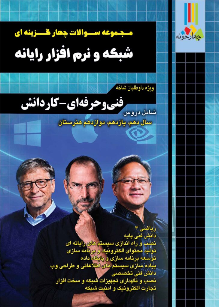 مجموعه سوالات چهارگزینه ای شبکه و نرم افزار رایانه