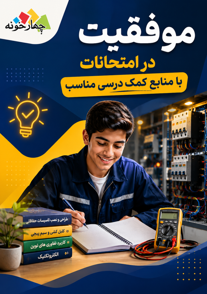 موفقیت در امتحانات الکتروتکنیک با منابع کمک‌درسی استاندارد