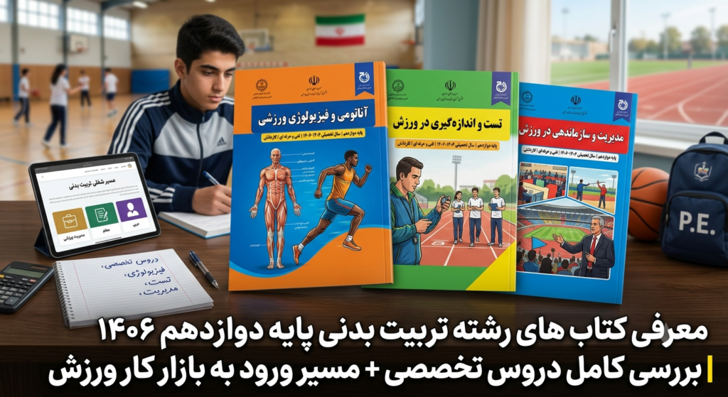 کتاب‌های رشته تربیت بدنی پایه دوازدهم ۱۴۰۶