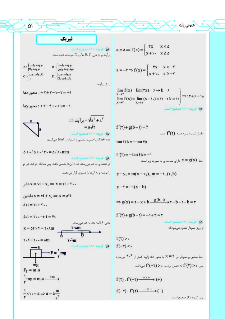 دفترچه پاسخنامه سوالات کنکور فنی 1405