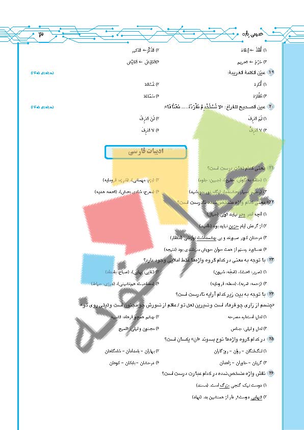 سوالات کنکور فنی حرفه ای 1405 صفحه 3